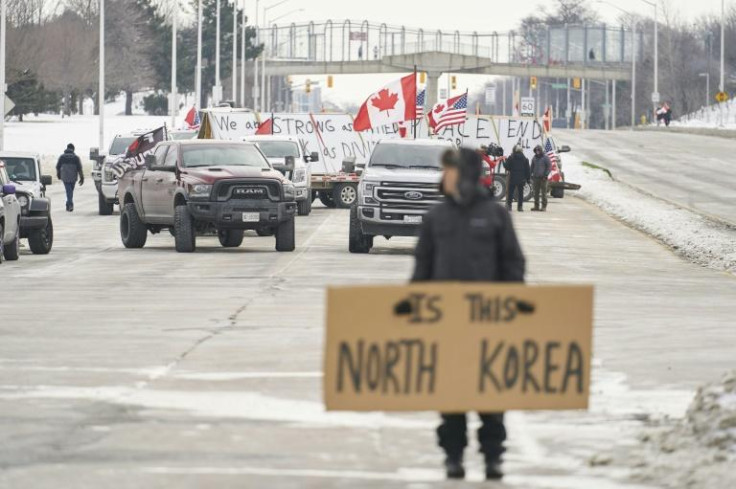 Manifestation des camionneurs du Canada
