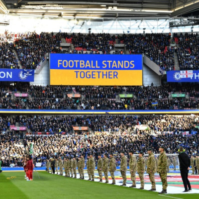 Football stands together for Ukraine