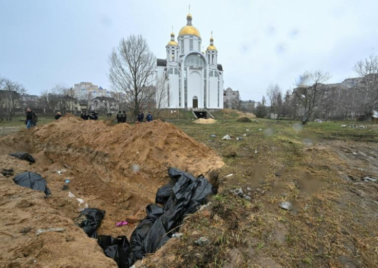 Mass grave in Ukraine