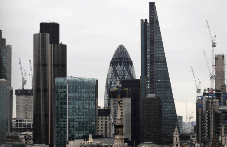 A view of the City of London financial district, Britain, seen from St Paul's Cathedra