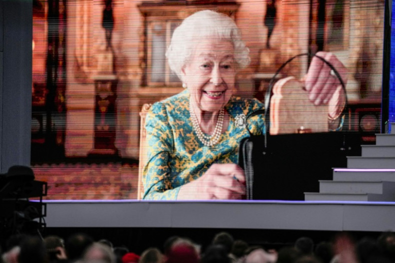 The Queen appeared on screen if not in preson at the musical celebration Platinum Party oputside Buckingham Palace