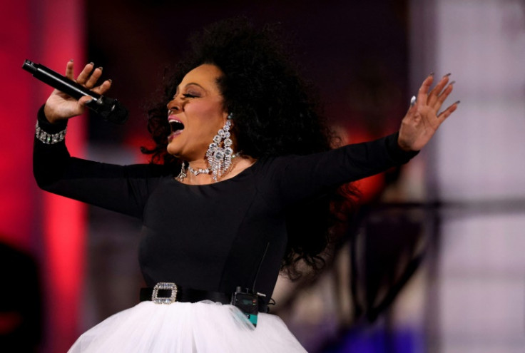 Motown diva Diana Ross was one of many stars performing at the Platinum Party