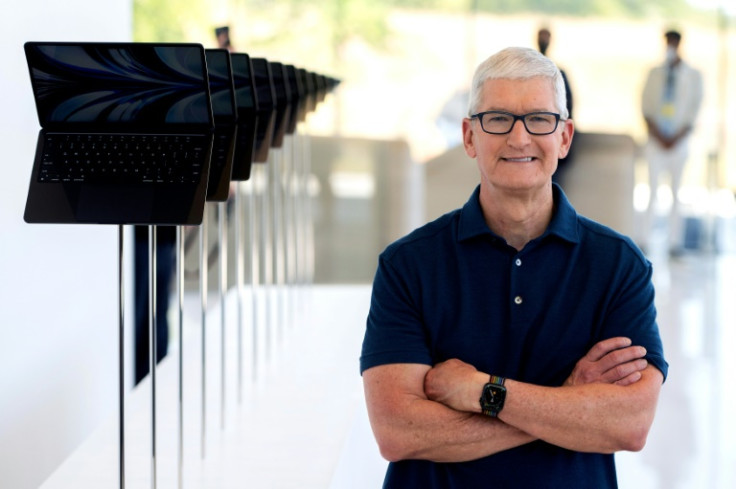 Apple CEO Tim Cook poses for a portrait at the Apple Park campus in California