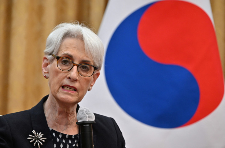 South Korea's First Vice Foreign Minister Cho Hyun-dong and U.S. Deputy Secretary of State Wendy Sherman meet in Seoul