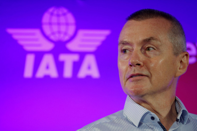 Willie Walsh, Director General of the International Air Transport Association, takes part in a panel discussion
