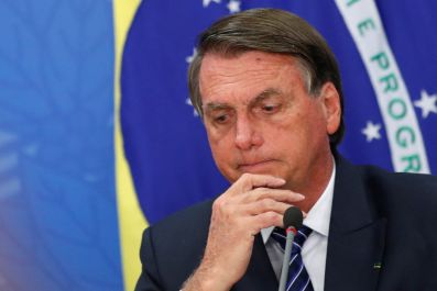 Brazil's President Jair Bolsonaro news conference at the Planalto Palace