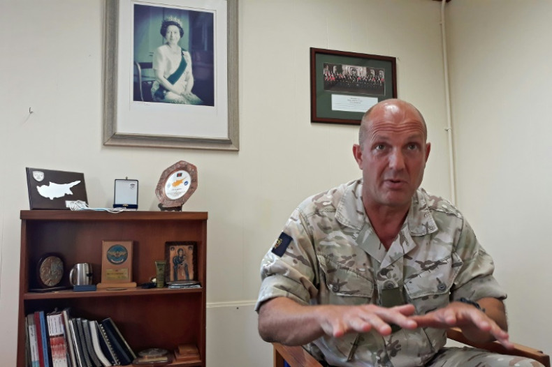 Major General Rob Thomson oversees the running of courts, police, customs and a prison which operate separately from Cypriot institutions