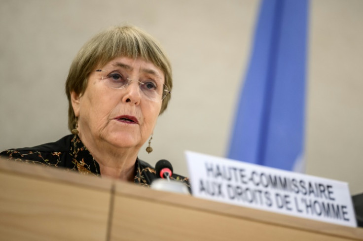 UN rights chief Michelle Bachelet had until now remained mum about whether she would seek to stay on