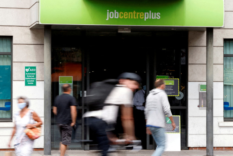 A branch of Jobcentre Plus, a government run employment support and benefits agency, in Hackney, London, Britain