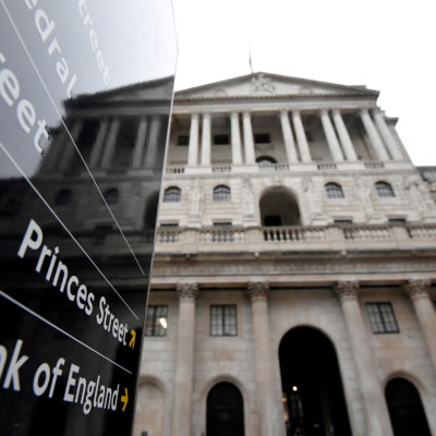 Bank of England (BoE) building seen in London