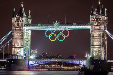  Tower Bridge during the London 2012 Olympic Games.