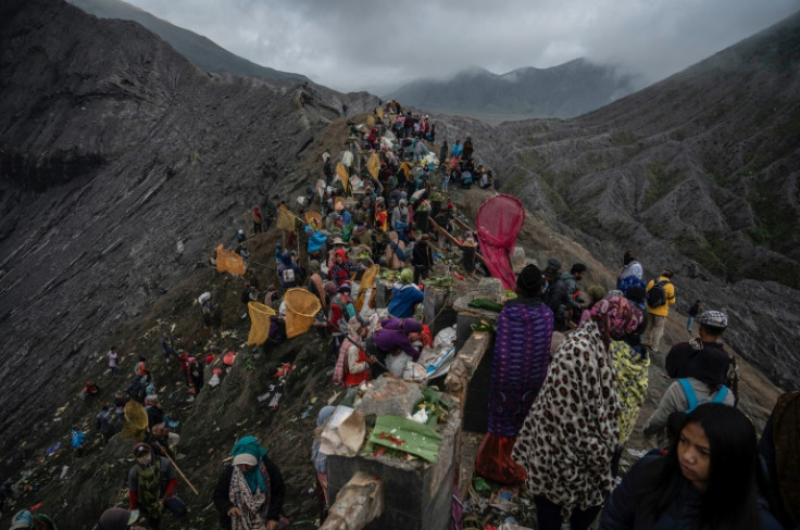 The ritual was the third Yadnya Kasada ceremony since the Covid-19 pandemic hit Indonesia