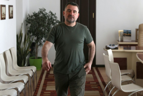 Vadym Lyakh is the mayor of Sloviansk in eastern Ukraine, which could soon become a fighting hotspot Mayor of Sloviansk Vadym Lyakh gestures during an interview with AFP in the eastern Ukrainian city of Sloviansk on June 20, 2022, amid the Russian invasio