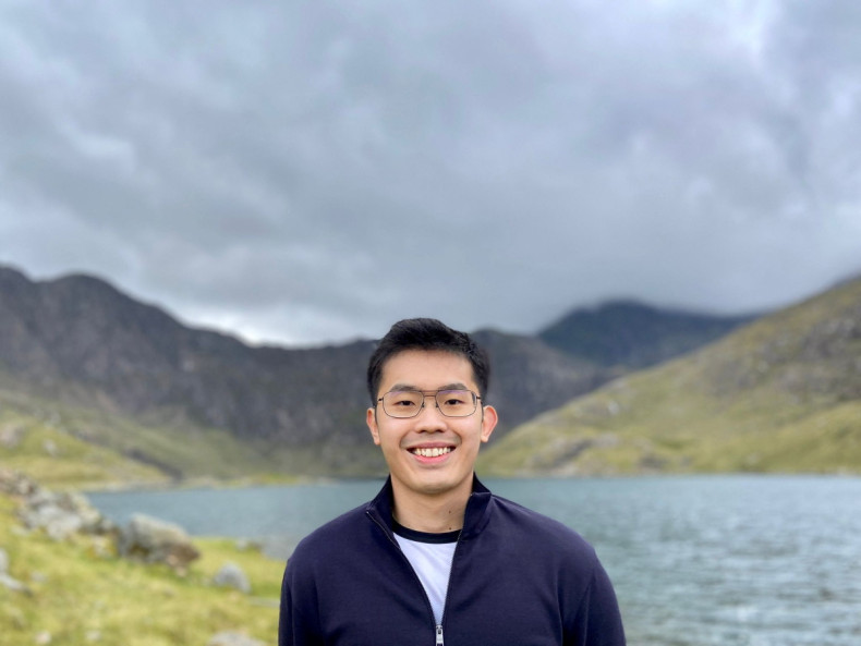 Jeremy Fong, a cryptocurrency investor who used the Celsius Network site, is pictured in Beddgelert