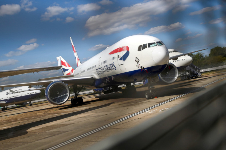 British Airways planes are seen at the Heathrow Airport in London