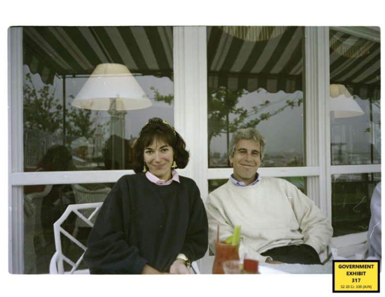 Ghislaine Maxwell is seen here with Jeffrey Epstein in an undated photo