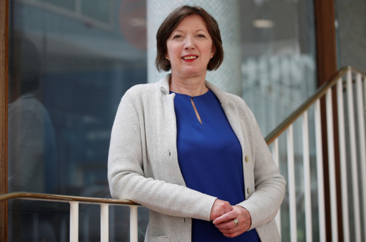 Frances O'Grady, General Secretary of the British Trades Union Congress poses for a photograph following an interview with Reuters journalists, in London