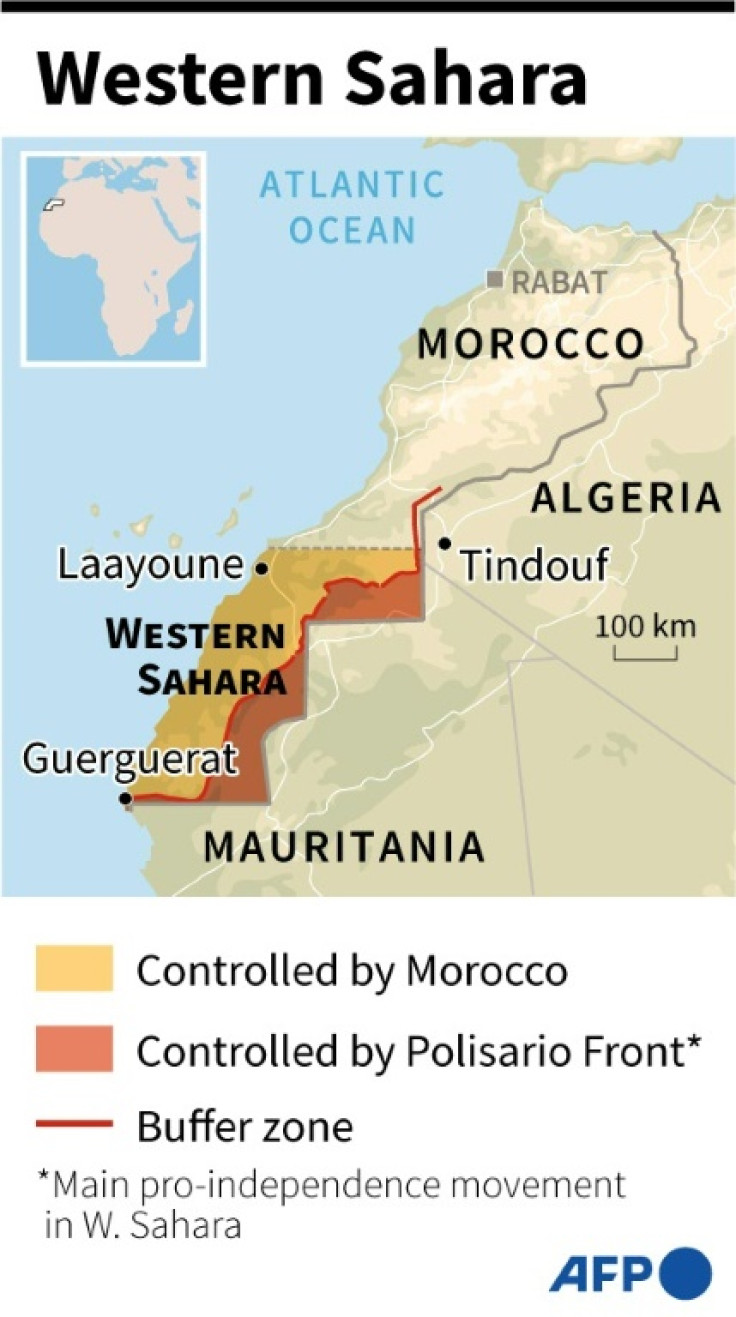Map of Western Sahara