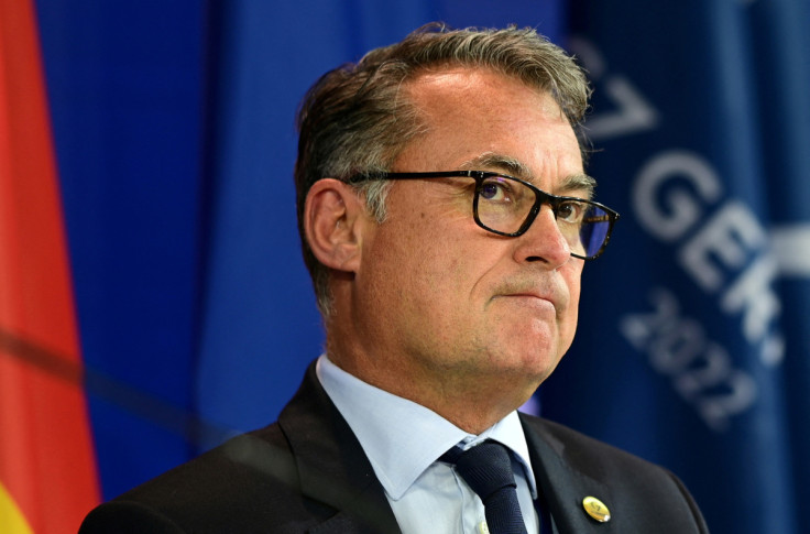 Bundesbank President Joachim Nagel addresses a news conference after the G7 Summit in Koenigswinter, near Bonn, Germany