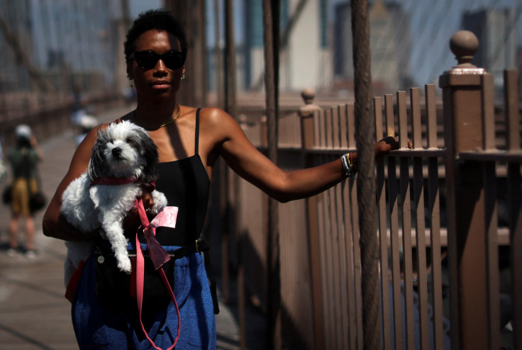 Jodie Patterson, Chair of the Human Rights Campaign Foundation Board poses on the Brooklyn Bridge in New York