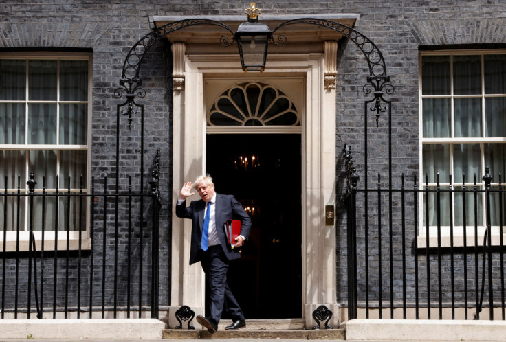 Boris Johnson at Downing Street in London