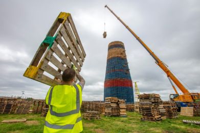 Unionist bonfire makers in Northern Ireland are looking to break records this year