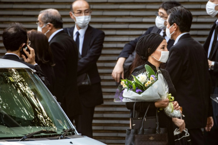 A private funeral is being held for Abe in Tokyo