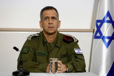 Israeli armed forces Chief of Staff Aviv Kochavi looks on as he delivers a joint statement in Tel Aviv, Israel
