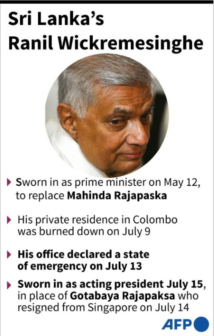 Factfile on Sri Lanka's acting president