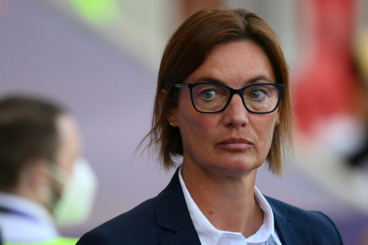 France's coach Corinne Diacre is under pressure to get to a Euro semi-final for the first time