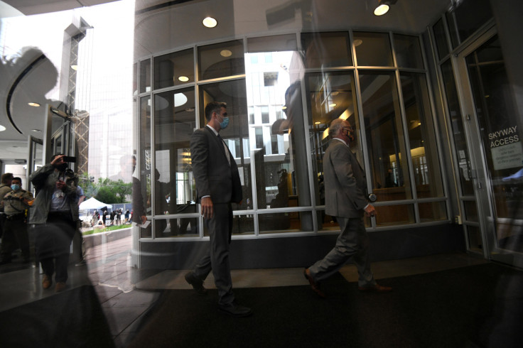 Thomas Lane arrives for a court hearing in the case against Derek Chauvin in Minneapolis