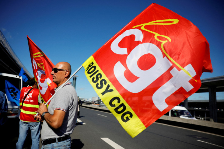 French airport workers on strike to demand salary hike at the Paris-Charles de Gaulle airport
