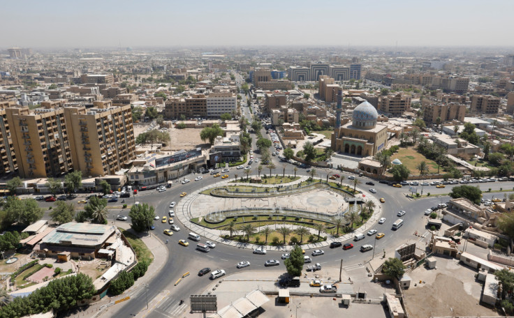 A general view shows al-Firdous Square in Baghdad