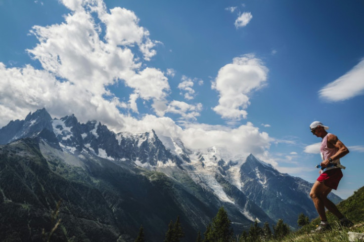 A lack of snow during winter has left glaciers at high altitude exposed and riddled with cracks