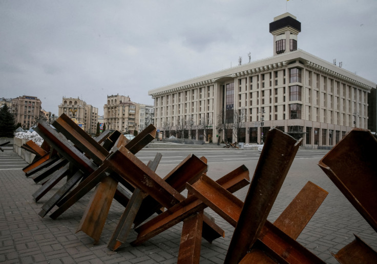 Anti-tank constructions are seen in central Kyiv