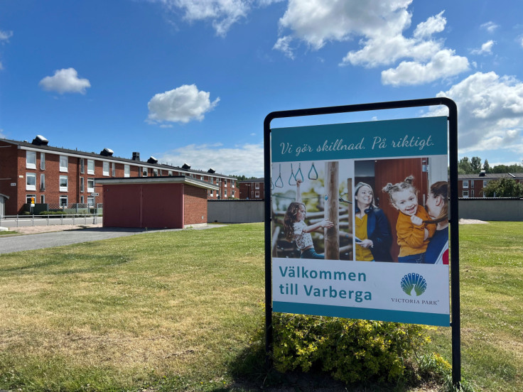 A general view of a neighbourhood in the suburb of Varberga, in Orebro