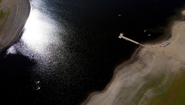 Paddle boarders can be seen on Tittesworth Reservoir, in Leek