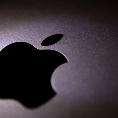 Illustration shows Apple logo