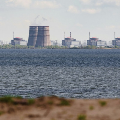 Zaporizhzhia nuclear plant (pictured on April 27, 2022) was captured by Russian troops not long after Moscow launched its invasion of Ukraine
