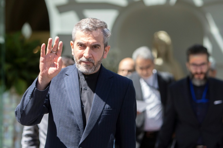 Iran's chief nuclear negotiator Ali Bagheri is seen outside the Vienna venue of the nuclear talks with major powers on August 4