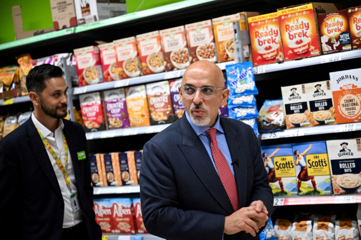 Britain's Chancellor of the Exchequer Zahawi visits an ASDA supermarket, in London