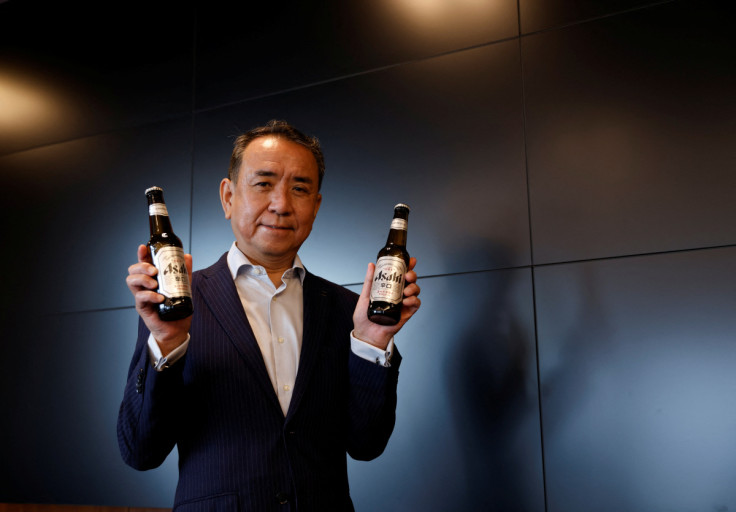 Asahi Group Holdings chief executive Atsushi Katsuki poses for a photograph during an interview with Reuters in Tokyo