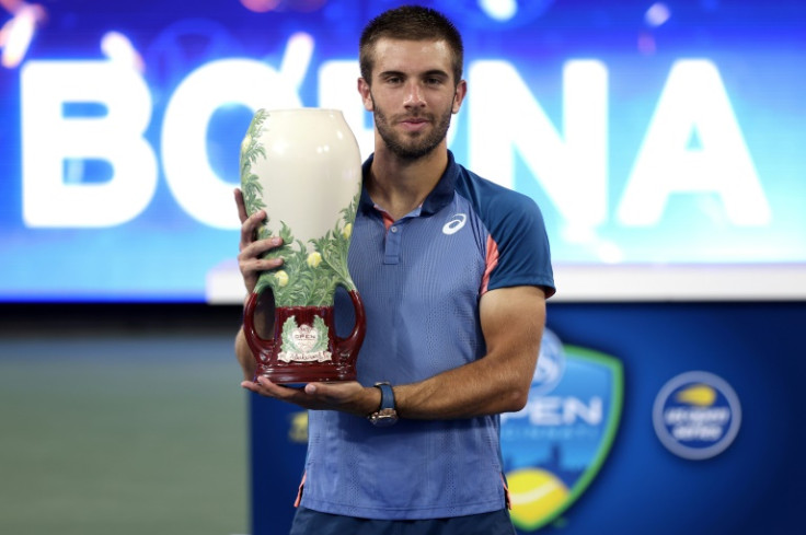 Borna Coric of Croatia defeated Stefanos Tsitsipas of Greece in the final of the ATP Cincinnati Masters