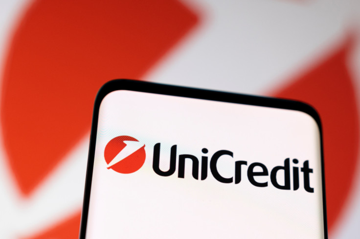Illustration shows Unicredit logo