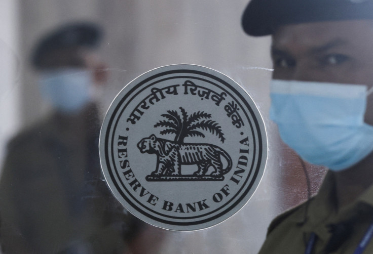 A security guard at the Reserve Bank of India (RBI) headquarters in Mumbai, India