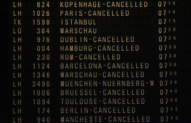 Lufthansa pilots on strike at Frankfurt airport