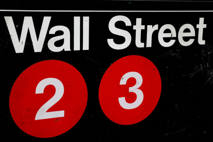 A sign for the Wall Street subway station is seen in the financial district in New York