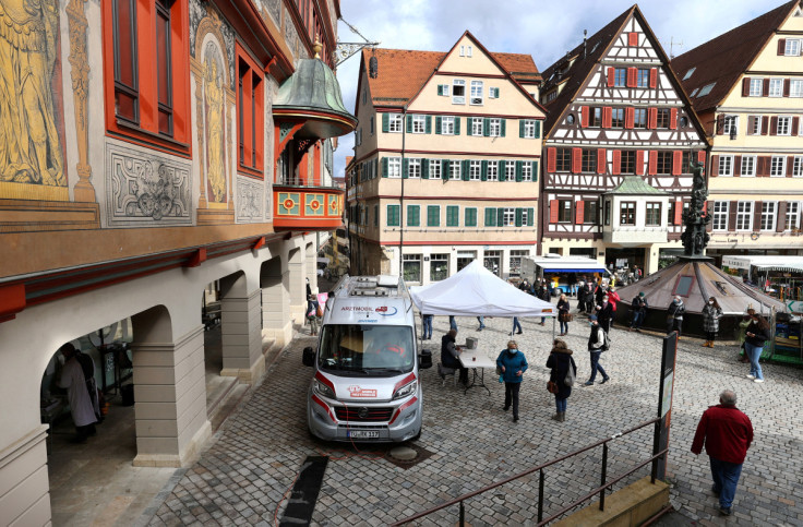 A square in Tuebingen, Germany