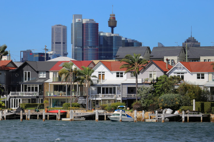Residential properties line the Sydney suburb of Birchgrove in Australia