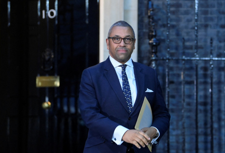 New British Foreign Secretary James Cleverly walks outside Number 10 Downing Street in London